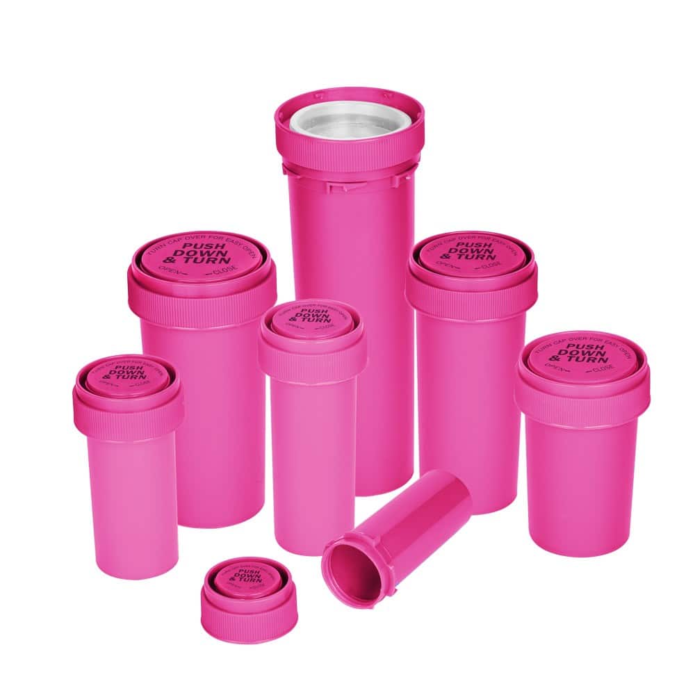 Pink Pill Bottle: Pink Pharmacy Vials For Medical Marijuana