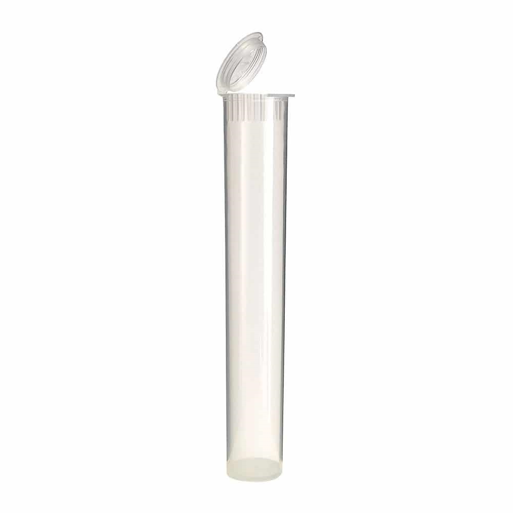 95mm Child Resistant Pop Top Opaque Clear Plastic Pre-Roll Tubes 1000/